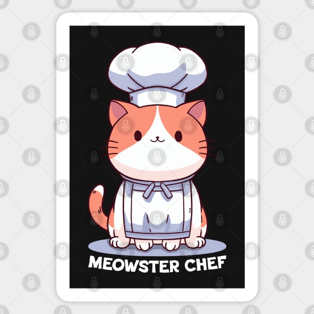 Meowster chef Sticker by FanFreak